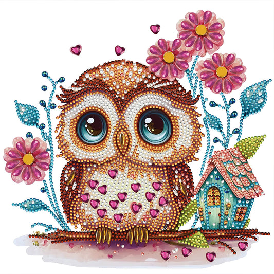 Owl - Special Shaped Drill Diamond Painting 30*30CM