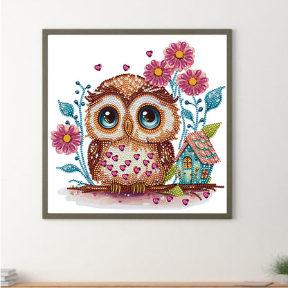 Owl - Special Shaped Drill Diamond Painting 30*30CM