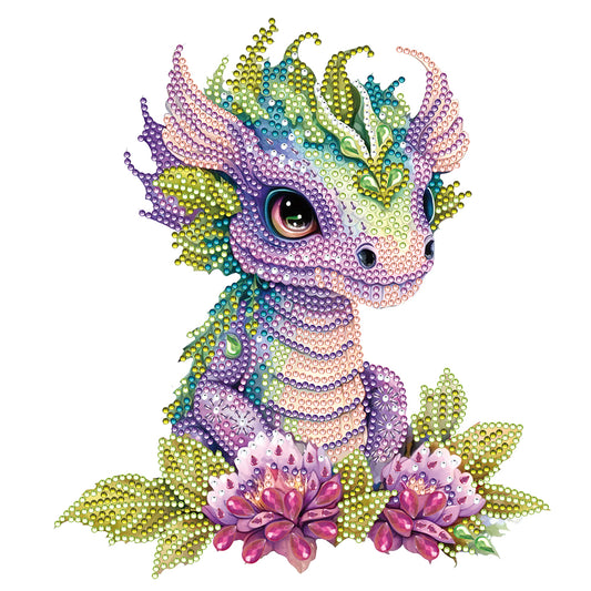 Baby Dragon - Special Shaped Drill Diamond Painting 30*30CM