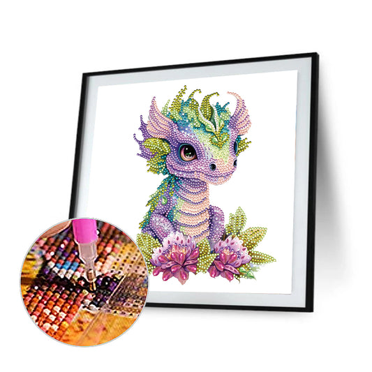 Baby Dragon - Special Shaped Drill Diamond Painting 30*30CM