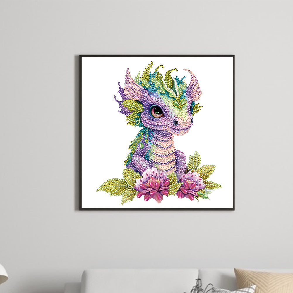 Baby Dragon - Special Shaped Drill Diamond Painting 30*30CM