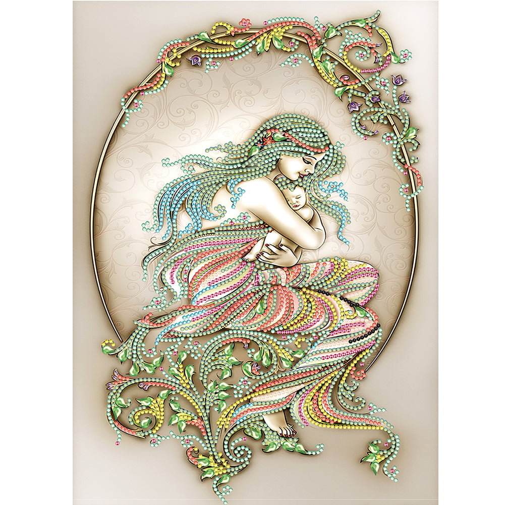 Mother Earth - Special Shaped Drill Diamond Painting 30*40CM