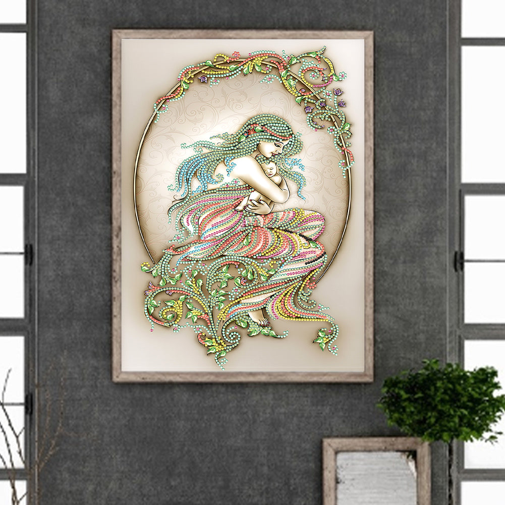 Mother Earth - Special Shaped Drill Diamond Painting 30*40CM
