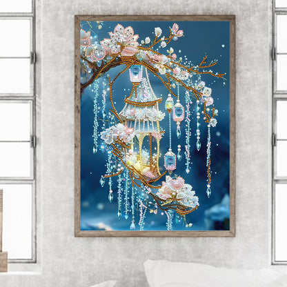 Shiny Weeping Willow - Special Shaped Drill Diamond Painting 30*40CM