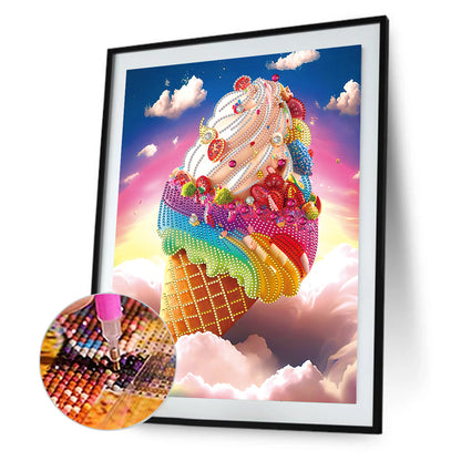 Cloud Ice Cream - Special Shaped Drill Diamond Painting 30*40CM