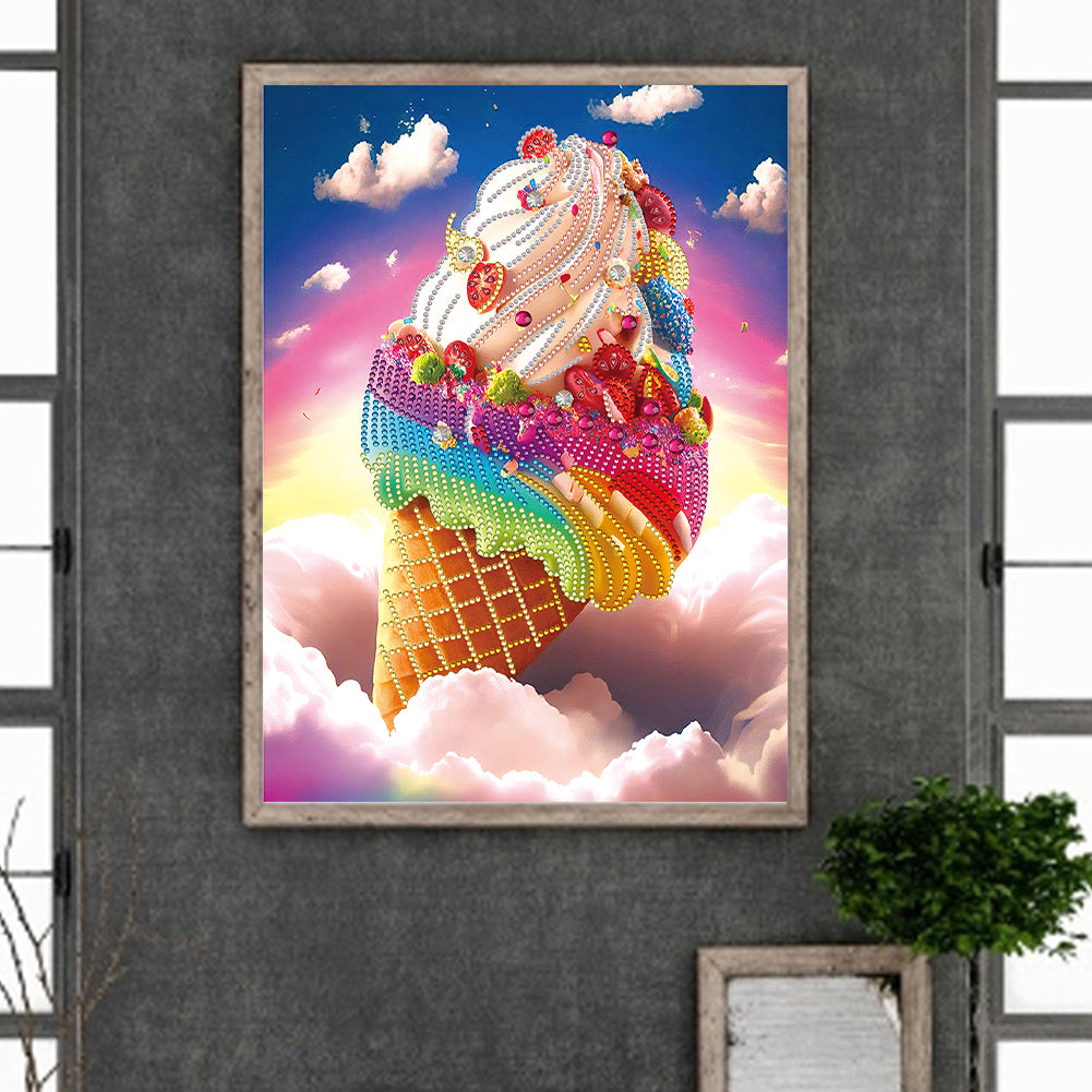 Cloud Ice Cream - Special Shaped Drill Diamond Painting 30*40CM