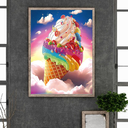 Cloud Ice Cream - Special Shaped Drill Diamond Painting 30*40CM