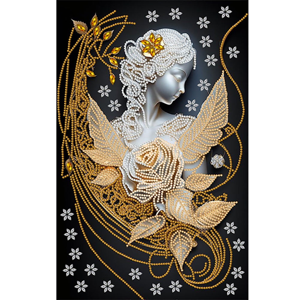 European And American Classical-Mother Angel - Special Shaped Drill Diamond Painting 30*45CM