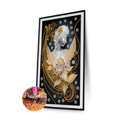 European And American Classical-Mother Angel - Special Shaped Drill Diamond Painting 30*45CM