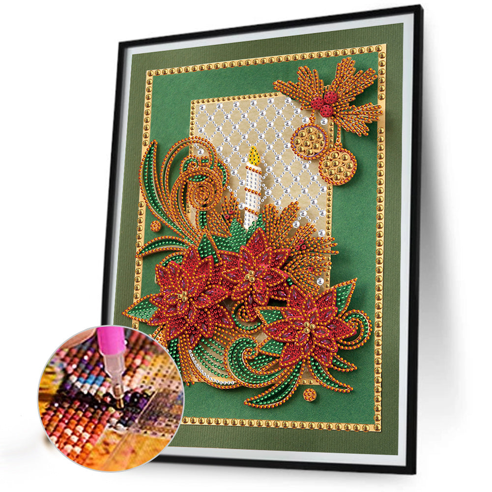 Quilling Paper Painting Greeting Card - Special Shaped Drill Diamond Painting 30*40CM