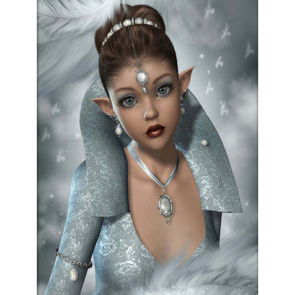 Elf Temperament Woman - Full Square Drill Diamond Painting 40*50CM