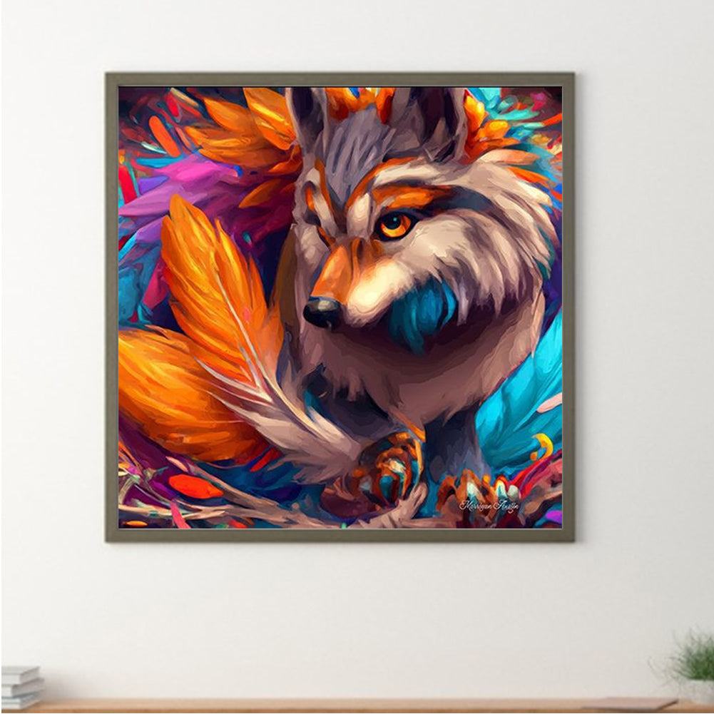 Wolf - Full Square Drill Diamond Painting 40*40CM