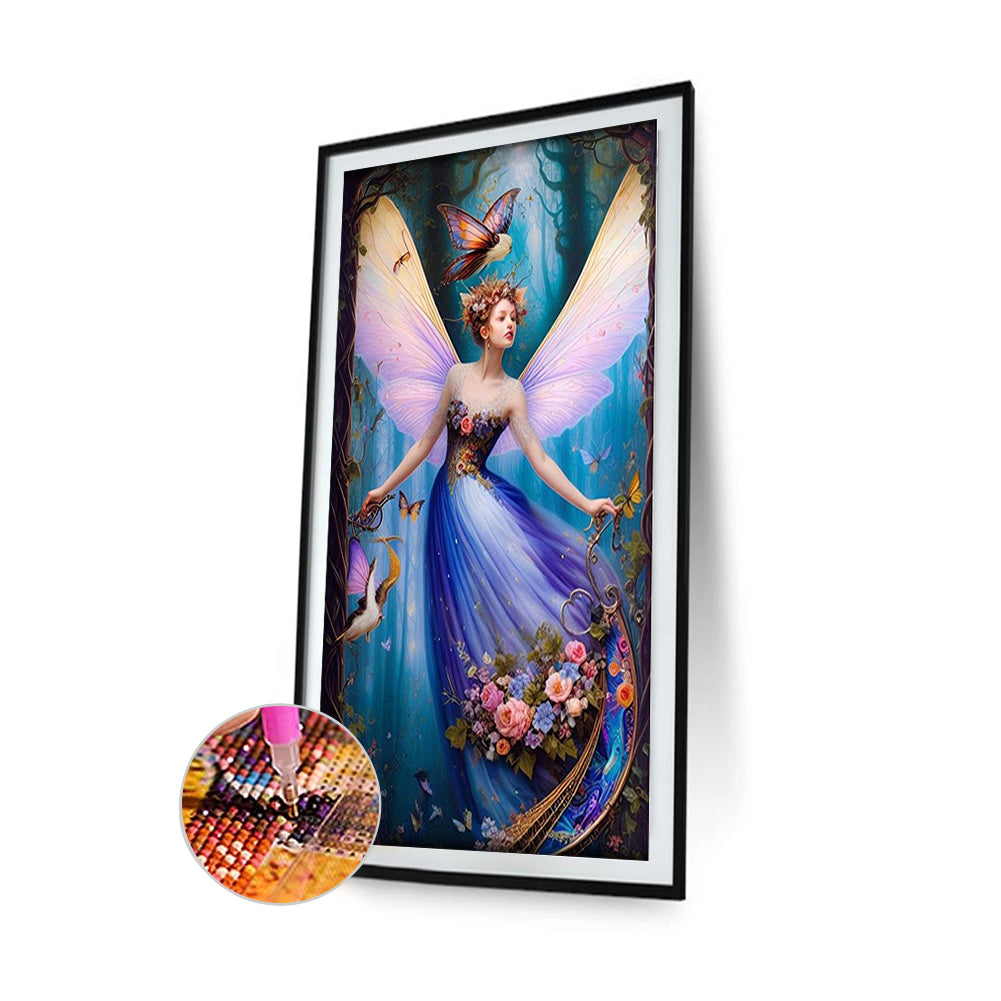 Flower Fairy - Full Square Drill Diamond Painting 30*50CM