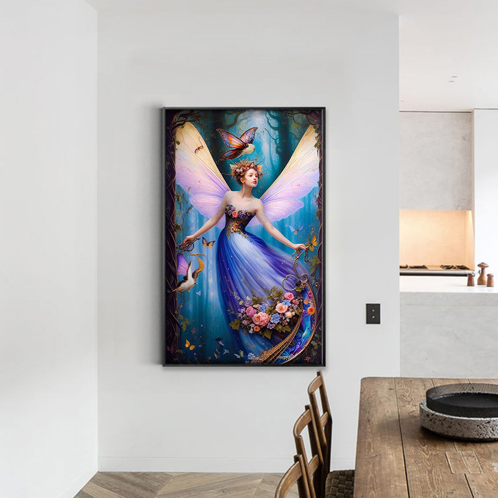 Flower Fairy - Full Square Drill Diamond Painting 30*50CM