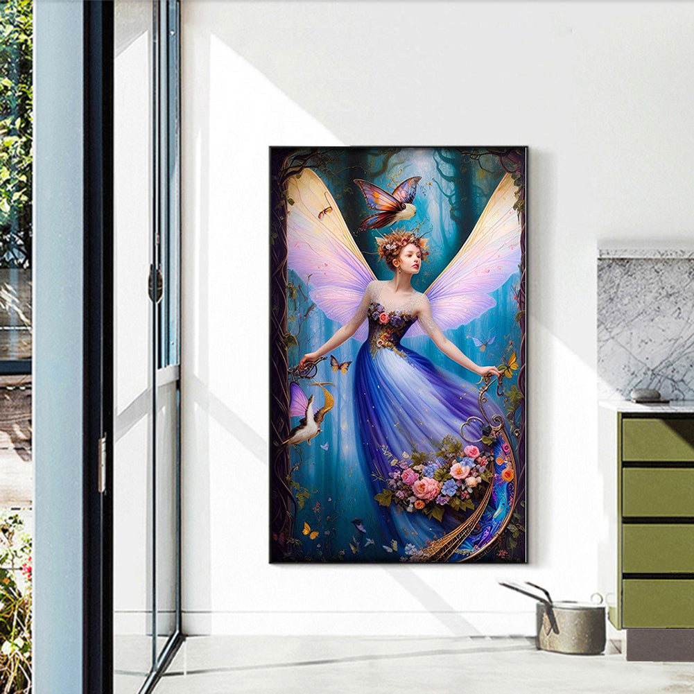 Flower Fairy - Full Square Drill Diamond Painting 30*50CM