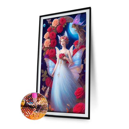 Flower Fairy - Full Square Drill Diamond Painting 30*50CM