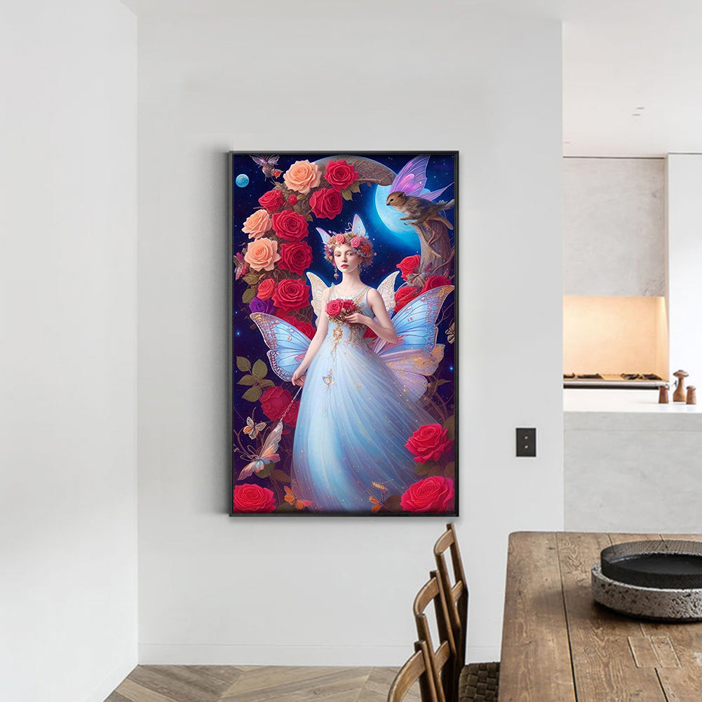 Flower Fairy - Full Square Drill Diamond Painting 30*50CM