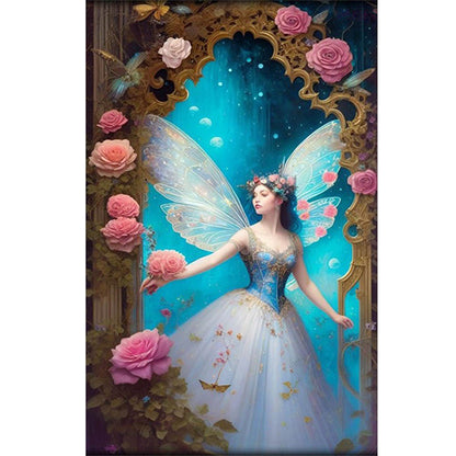 Flower Fairy - Full Square Drill Diamond Painting 30*50CM