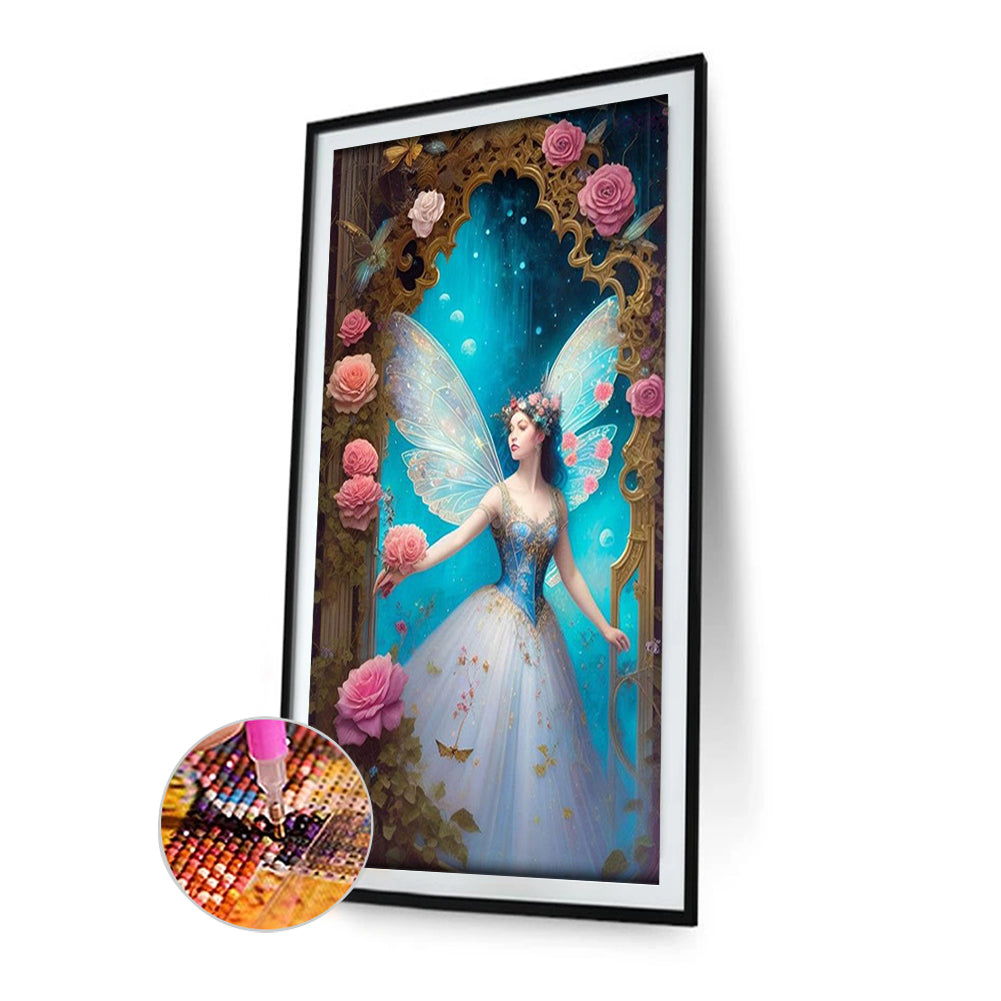 Flower Fairy - Full Square Drill Diamond Painting 30*50CM