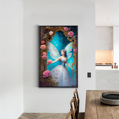 Flower Fairy - Full Square Drill Diamond Painting 30*50CM