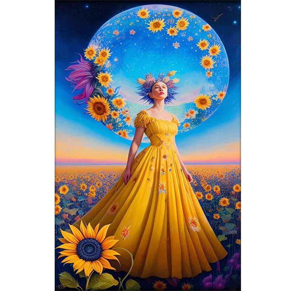 Flower Fairy - Full Square Drill Diamond Painting 30*50CM