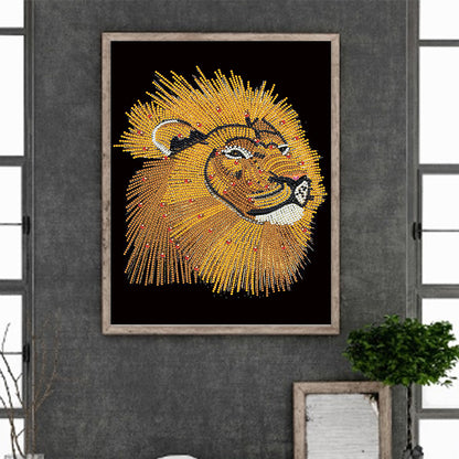 Lion - Special Shaped Drill Diamond Painting 30*40CM