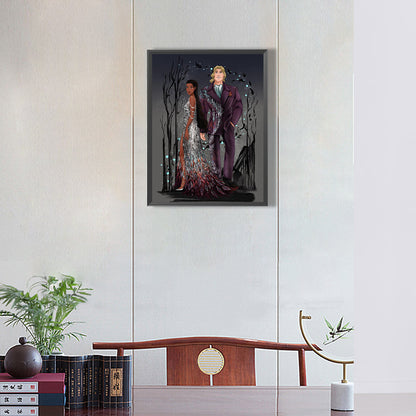 Disney Princess And Prince - Full Round Drill Diamond Painting 30*40CM