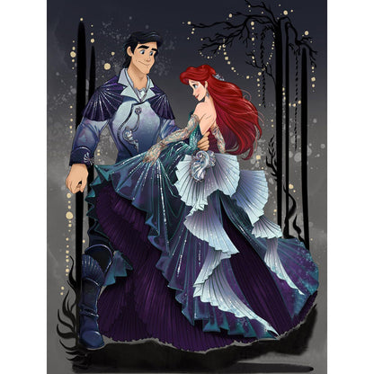 Disney Princess And Prince - Full Round Drill Diamond Painting 30*40CM