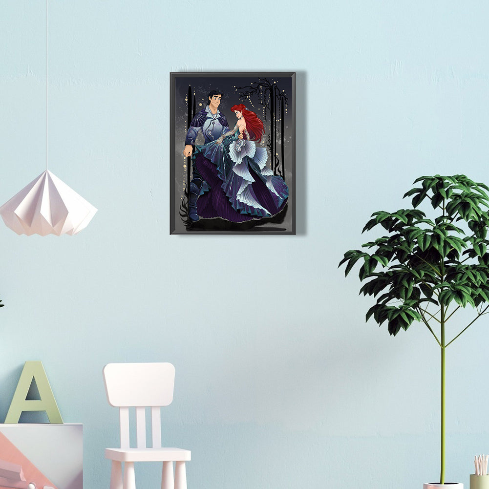 Disney Princess And Prince - Full Round Drill Diamond Painting 30*40CM