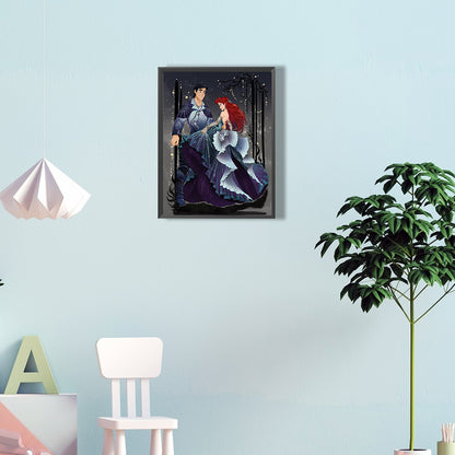 Disney Princess And Prince - Full Round Drill Diamond Painting 30*40CM