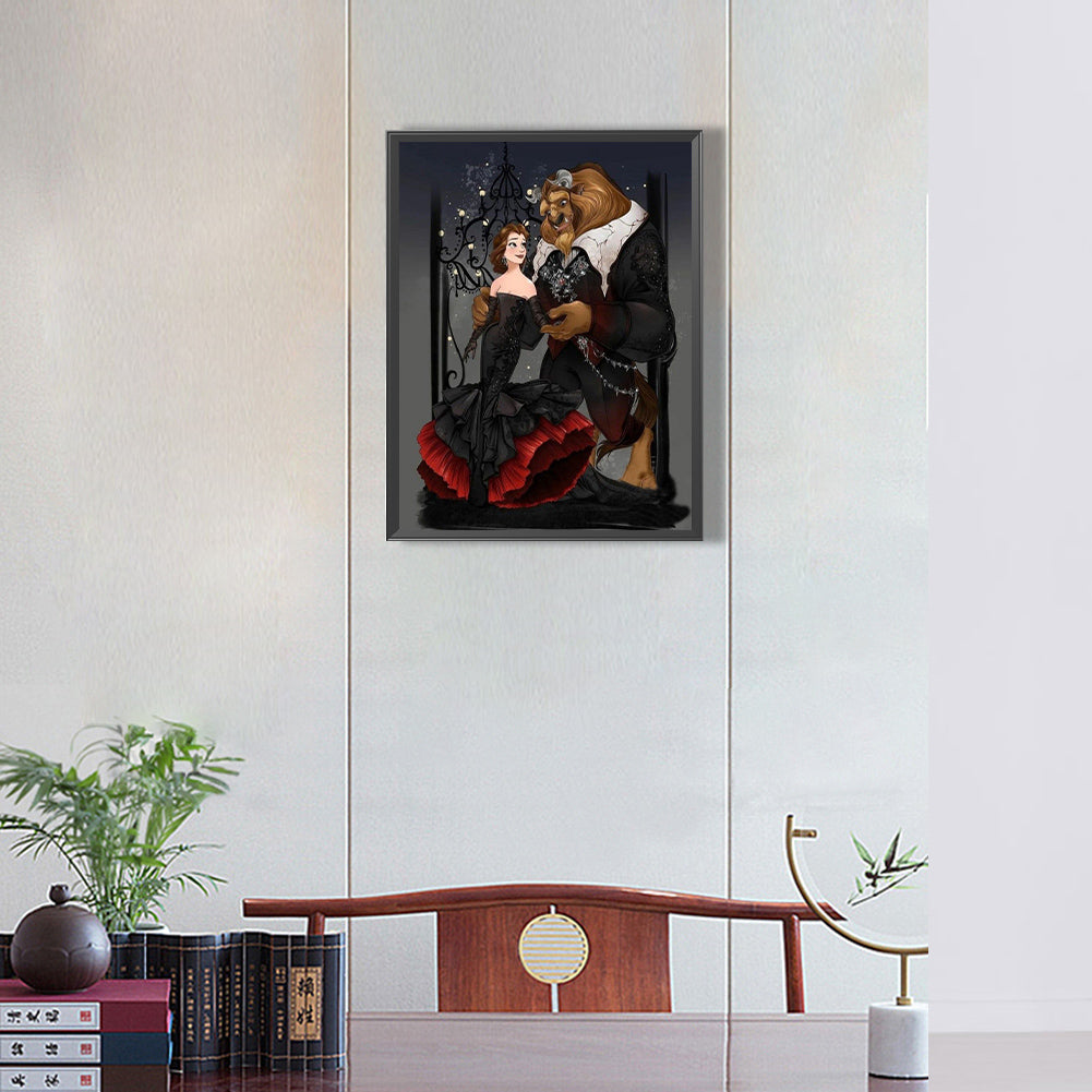 Disney Princess And Prince - Full Round Drill Diamond Painting 30*40CM