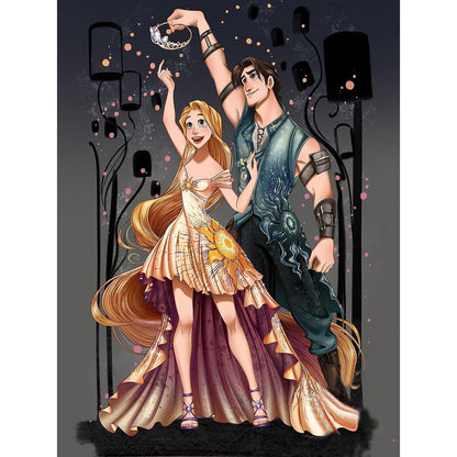 Disney Princess And Prince - Full Round Drill Diamond Painting 30*40CM