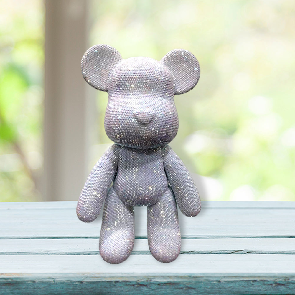 DIY Crystal Rhinestone Embroidery Cross Stitch Cute 5D Diamond Art Bear Set