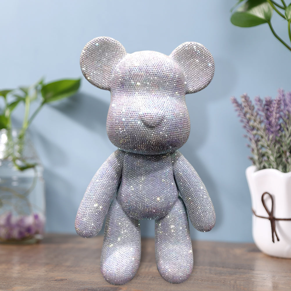 DIY Crystal Rhinestone Embroidery Cross Stitch Cute 5D Diamond Art Bear Set