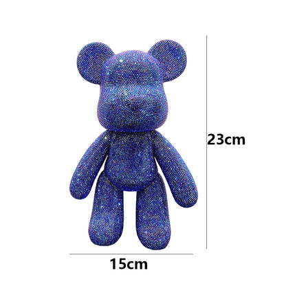 DIY Crystal Rhinestone Embroidery Cross Stitch Cute 5D Diamond Art Bear Set