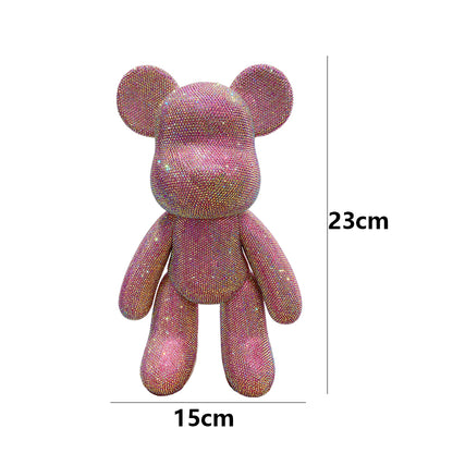 DIY Crystal Rhinestone Embroidery Cross Stitch Cute 5D Diamond Art Bear Set