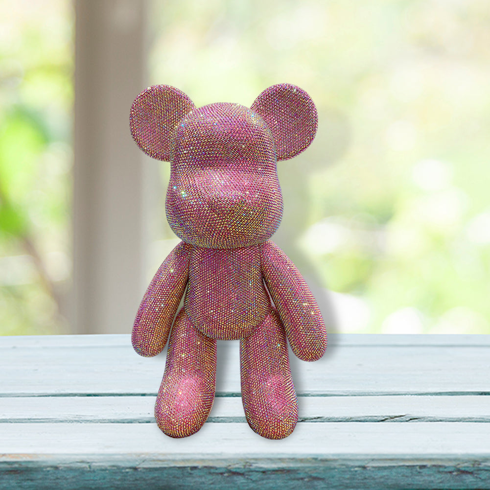 DIY Crystal Rhinestone Embroidery Cross Stitch Cute 5D Diamond Art Bear Set