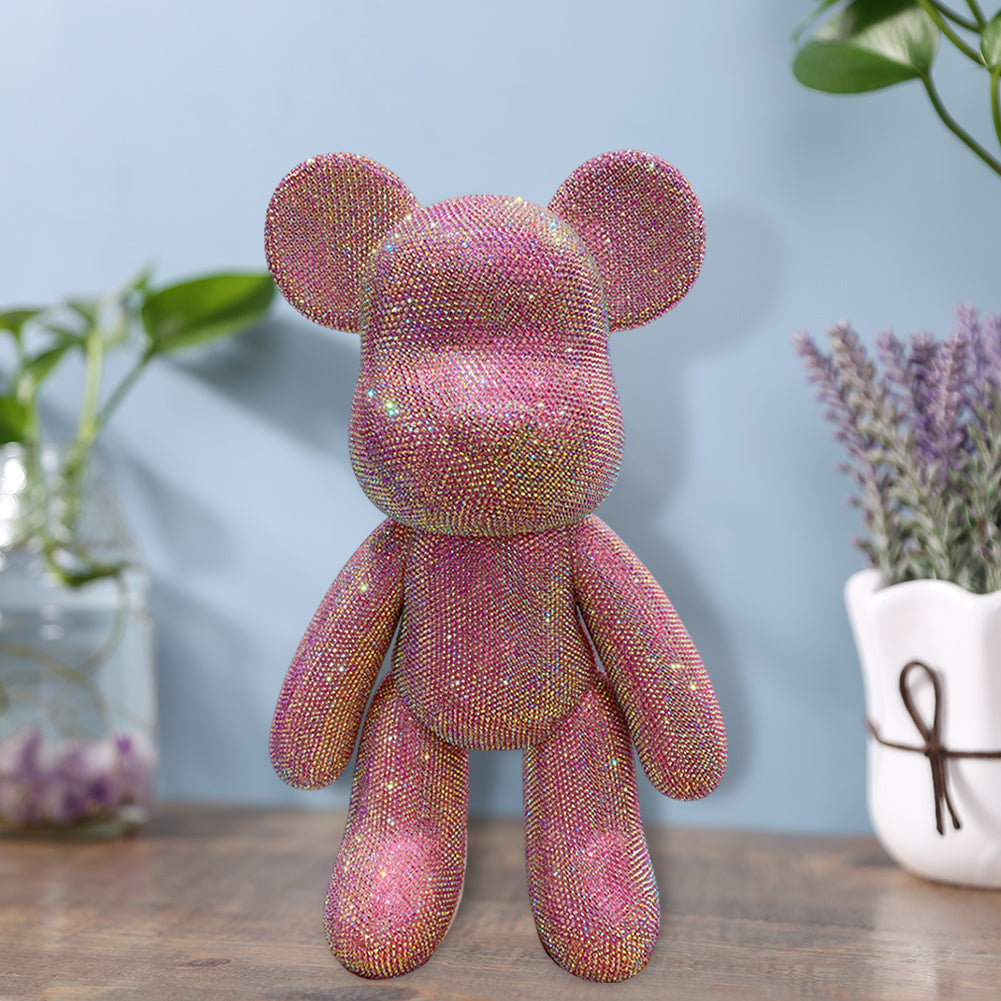 DIY Crystal Rhinestone Embroidery Cross Stitch Cute 5D Diamond Art Bear Set