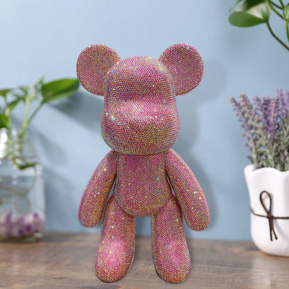 DIY Crystal Rhinestone Embroidery Cross Stitch Cute 5D Diamond Art Bear Set