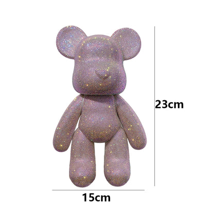 DIY Crystal Rhinestone Embroidery Cross Stitch Cute 5D Diamond Art Bear Set