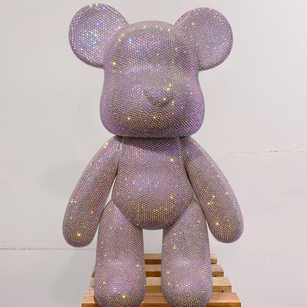 DIY Crystal Rhinestone Embroidery Cross Stitch Cute 5D Diamond Art Bear Set