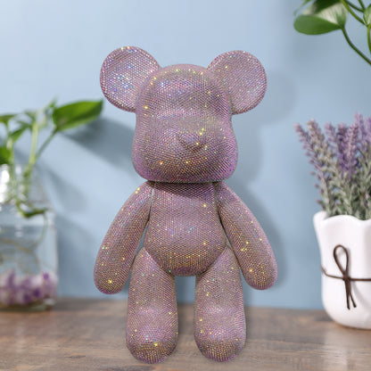 DIY Crystal Rhinestone Embroidery Cross Stitch Cute 5D Diamond Art Bear Set