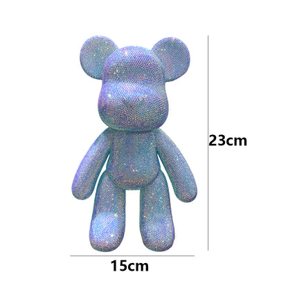 DIY Crystal Rhinestone Embroidery Cross Stitch Cute 5D Diamond Art Bear Set