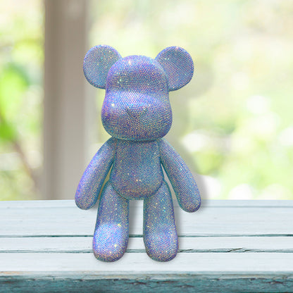 DIY Crystal Rhinestone Embroidery Cross Stitch Cute 5D Diamond Art Bear Set