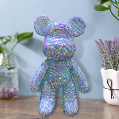 DIY Crystal Rhinestone Embroidery Cross Stitch Cute 5D Diamond Art Bear Set