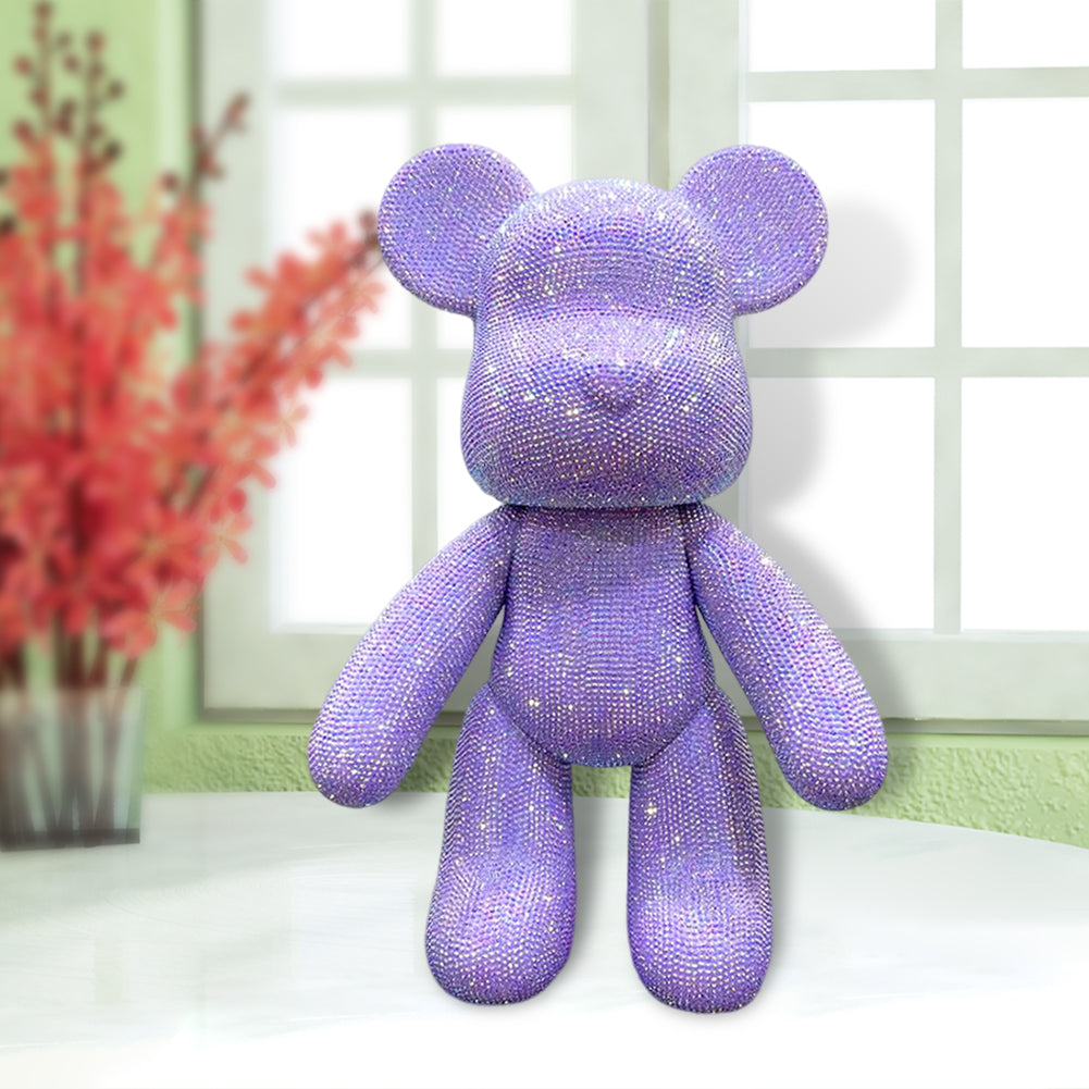 DIY Crystal Rhinestone Embroidery Cross Stitch Cute 5D Diamond Art Bear Set