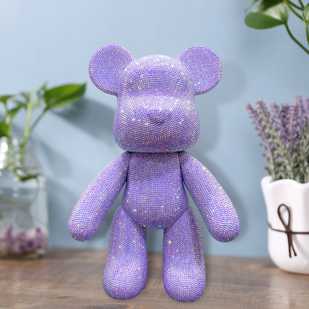 DIY Crystal Rhinestone Embroidery Cross Stitch Cute 5D Diamond Art Bear Set