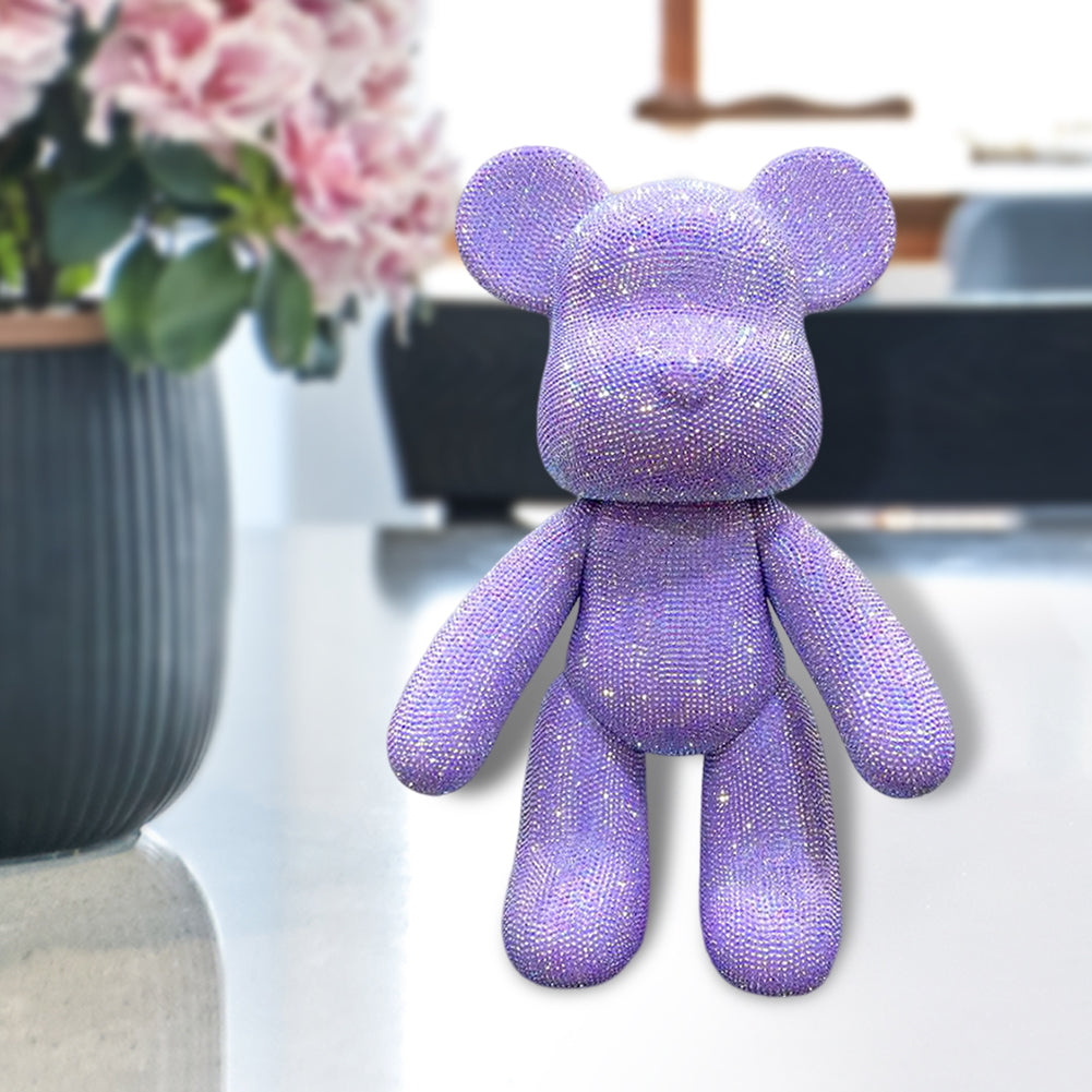 DIY Crystal Rhinestone Embroidery Cross Stitch Cute 5D Diamond Art Bear Set