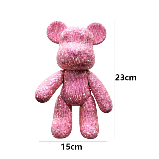 DIY Crystal Rhinestone Embroidery Cross Stitch Cute 5D Diamond Art Bear Set