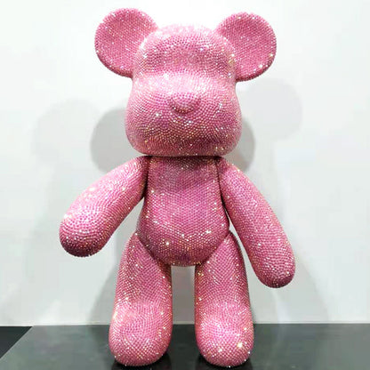 DIY Crystal Rhinestone Embroidery Cross Stitch Cute 5D Diamond Art Bear Set